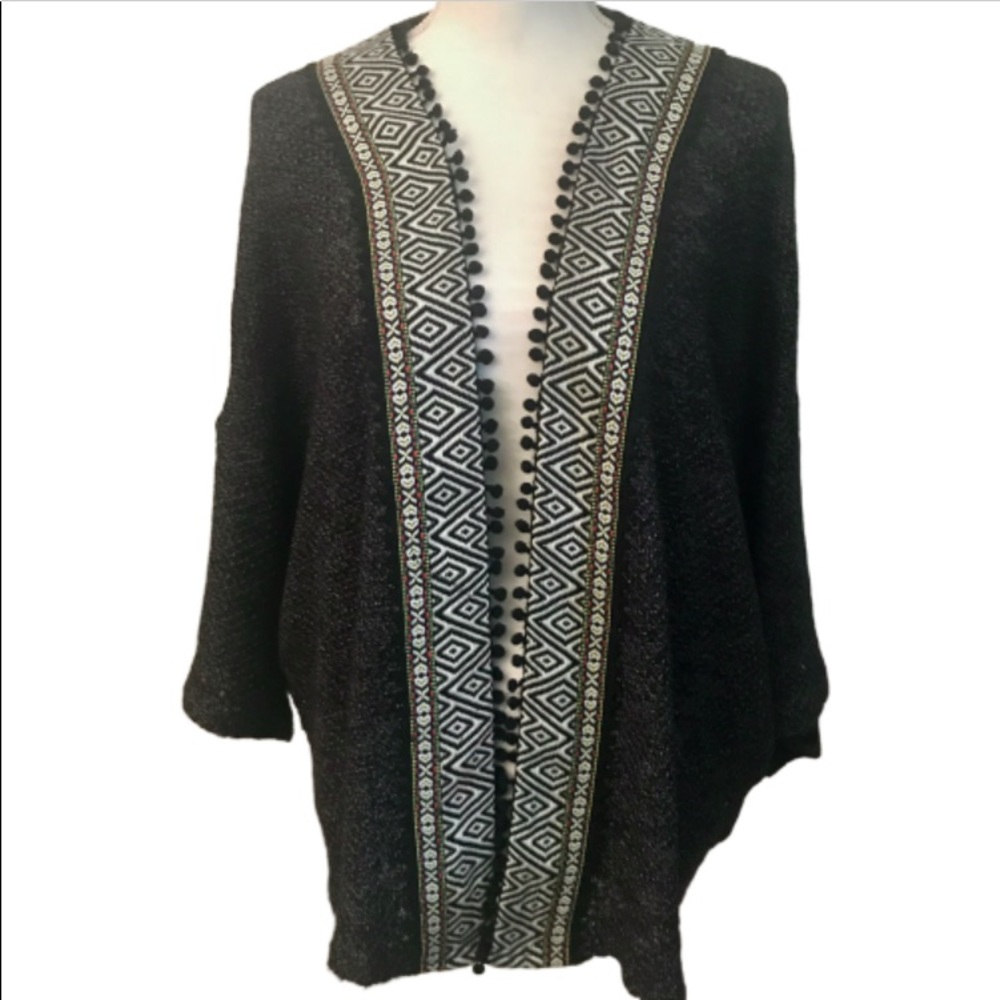 Copper Key black Cardigan with trim